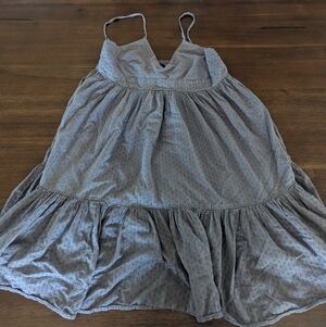 Zara Basic Textured Gray Dress